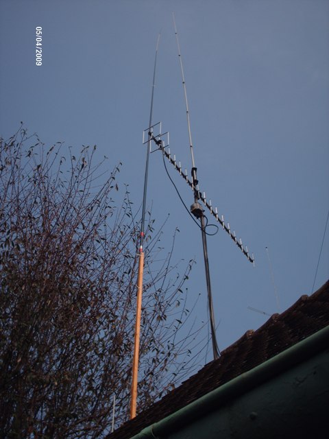 Selbstgebaute portable Vertical-Antenne nach DL8LBK